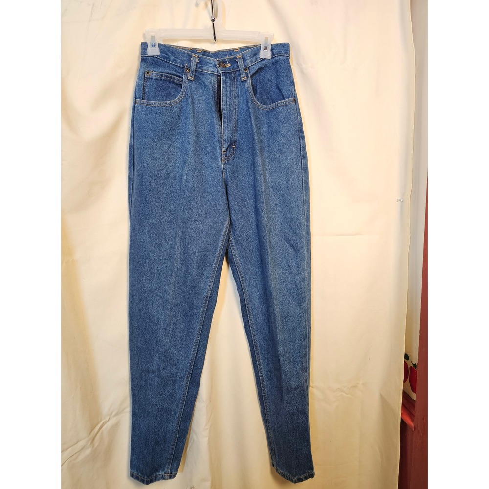Open Trails Vintage High Waisted Mom Jeans Medium Wash Denim Size 8 Short 26x27